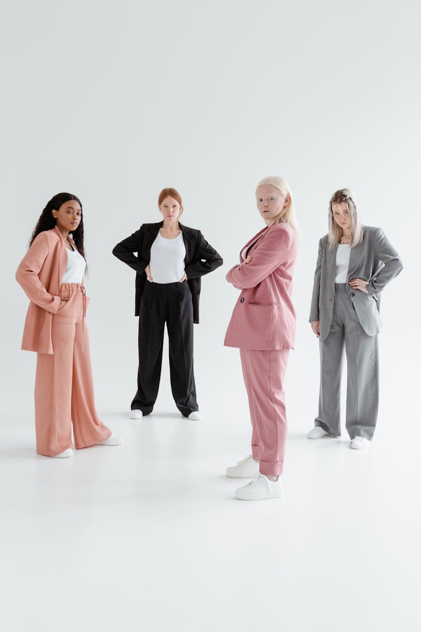 Women in well-fitted clothing